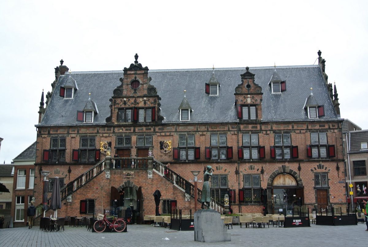 The historic weigh house on the Grote Markt in central Nijmegen